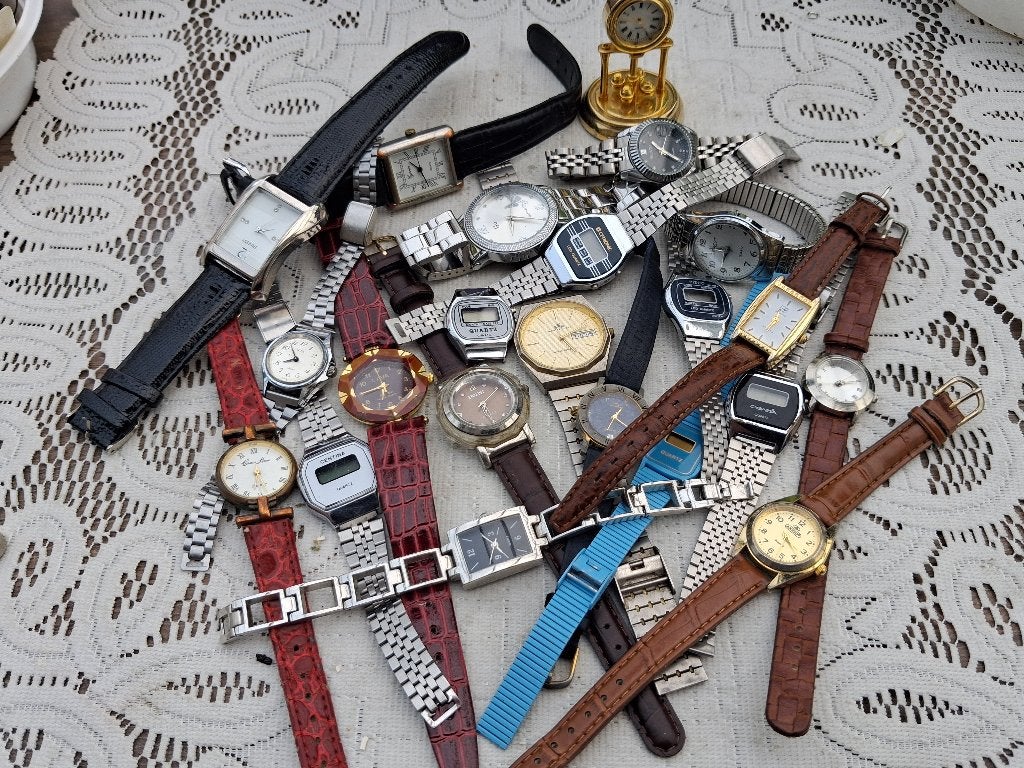Lot horloges, Sieraden, Tassen en Uiterlijk, Horloges | Antiek, Overige merken, Overige materialen, Met bandje, Verzenden