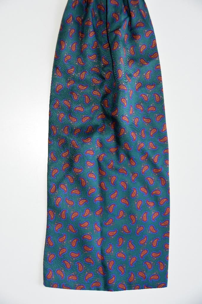 Klassieke puur zijden stropdas sjaal choker stropdassjaal, Verzenden, Gedragen, Groen