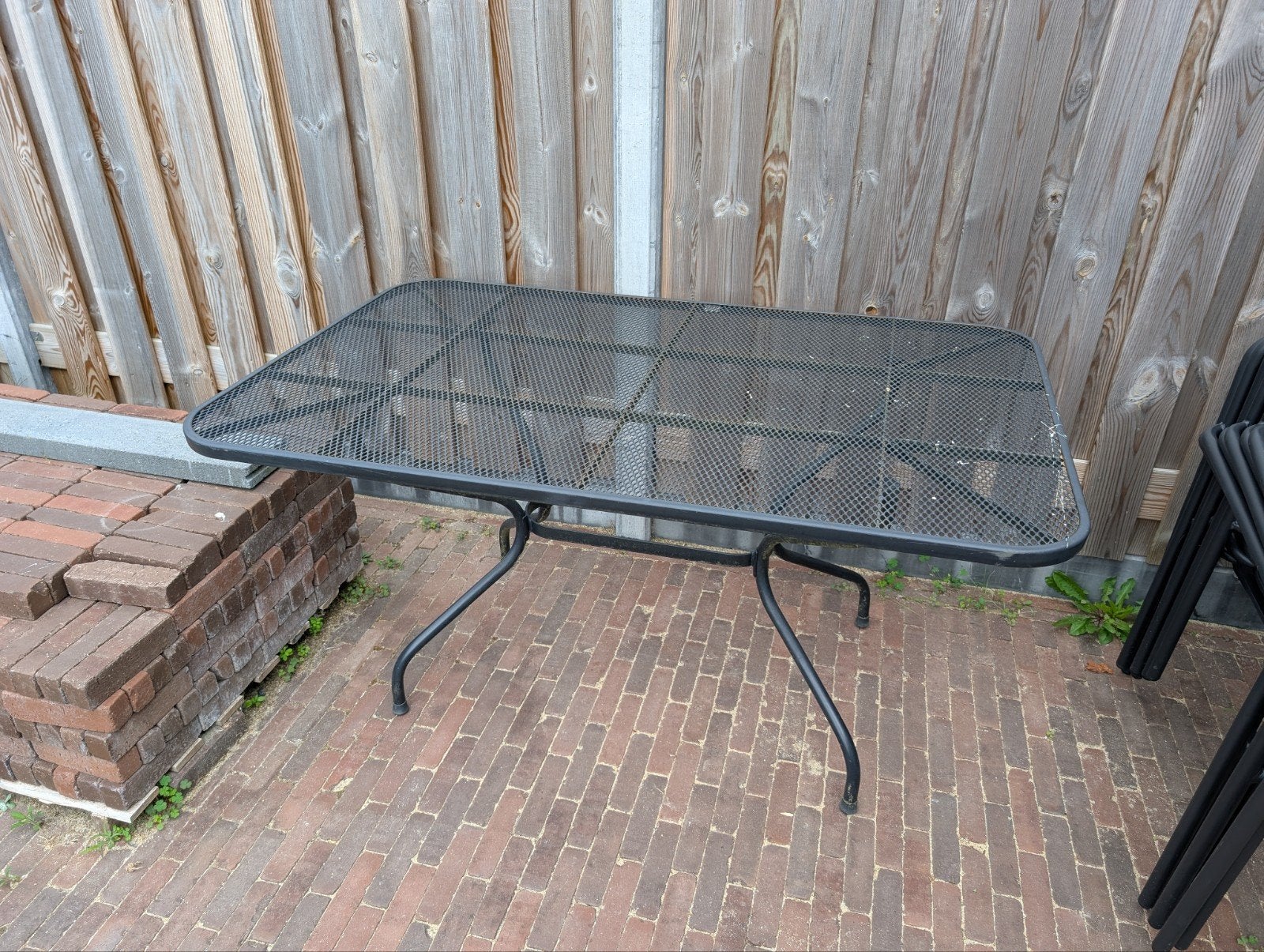 Kettler tuintafel strekmetaal 145x90x73 cm, Ophalen, Gebruikt, Rechthoekig, Metaal