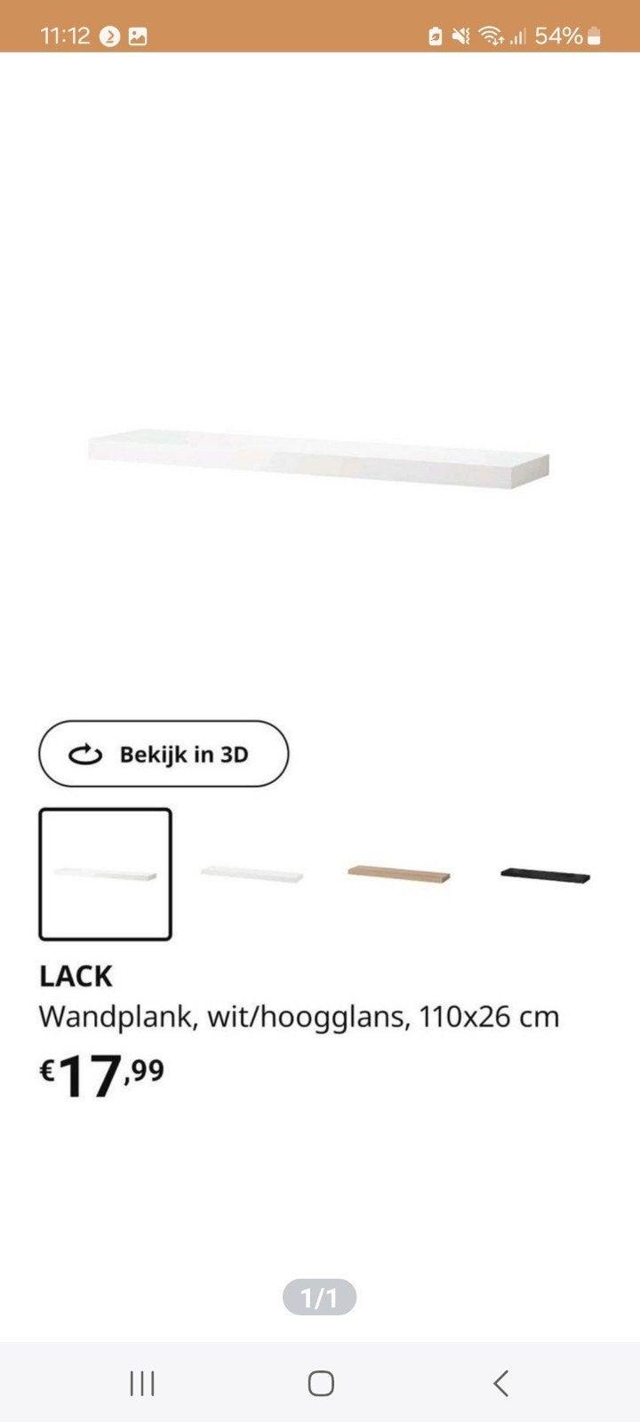 Plank Ikea, Huis en Inrichting, Ophalen, Nieuw
