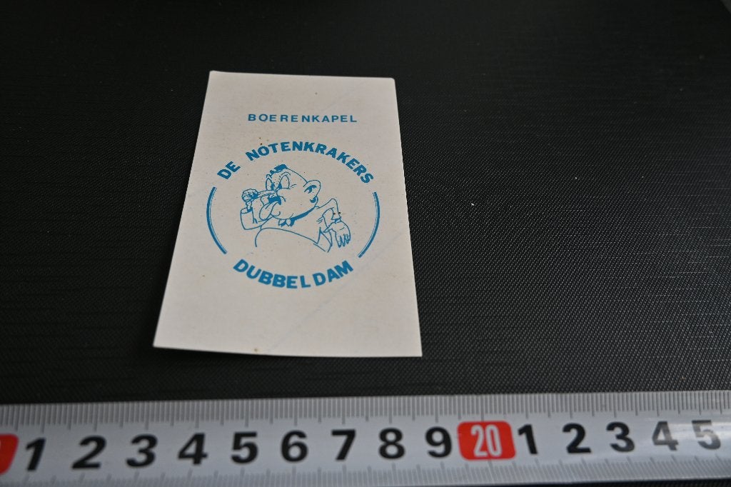 sticker Dubbeldam  Boerenkapel  DE NOTENKRAKERS, Verzamelen, Ophalen, Zo goed als nieuw