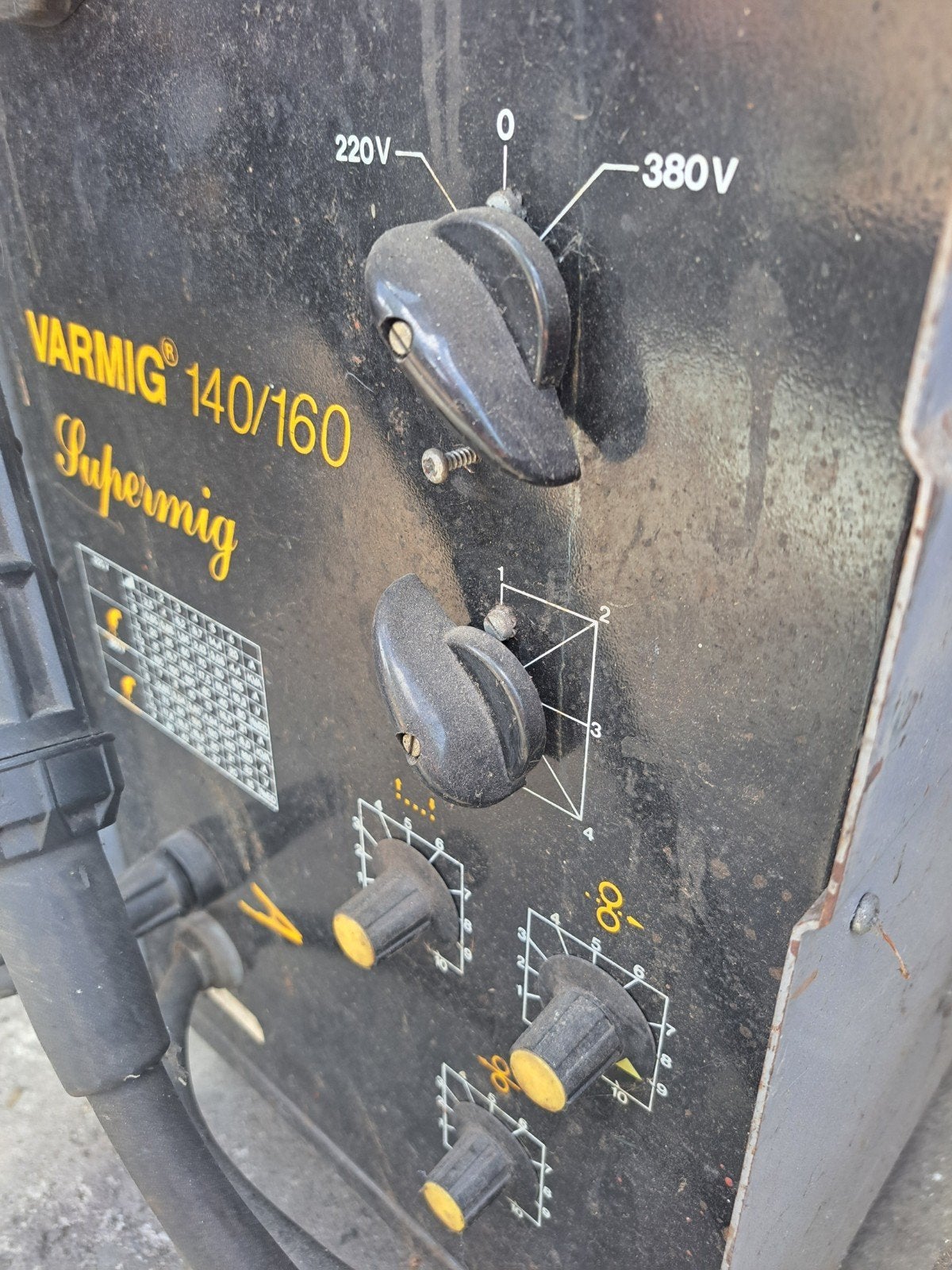 VARMIG 140/160 las apparaat., Ophalen