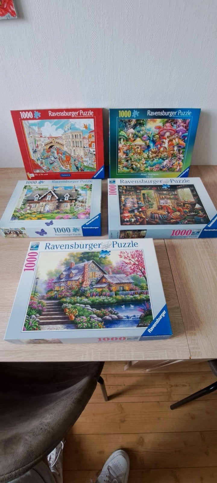 legpuzzels 1000 stukjes, Ophalen, 500 t/m 1500 stukjes, Zo goed als nieuw