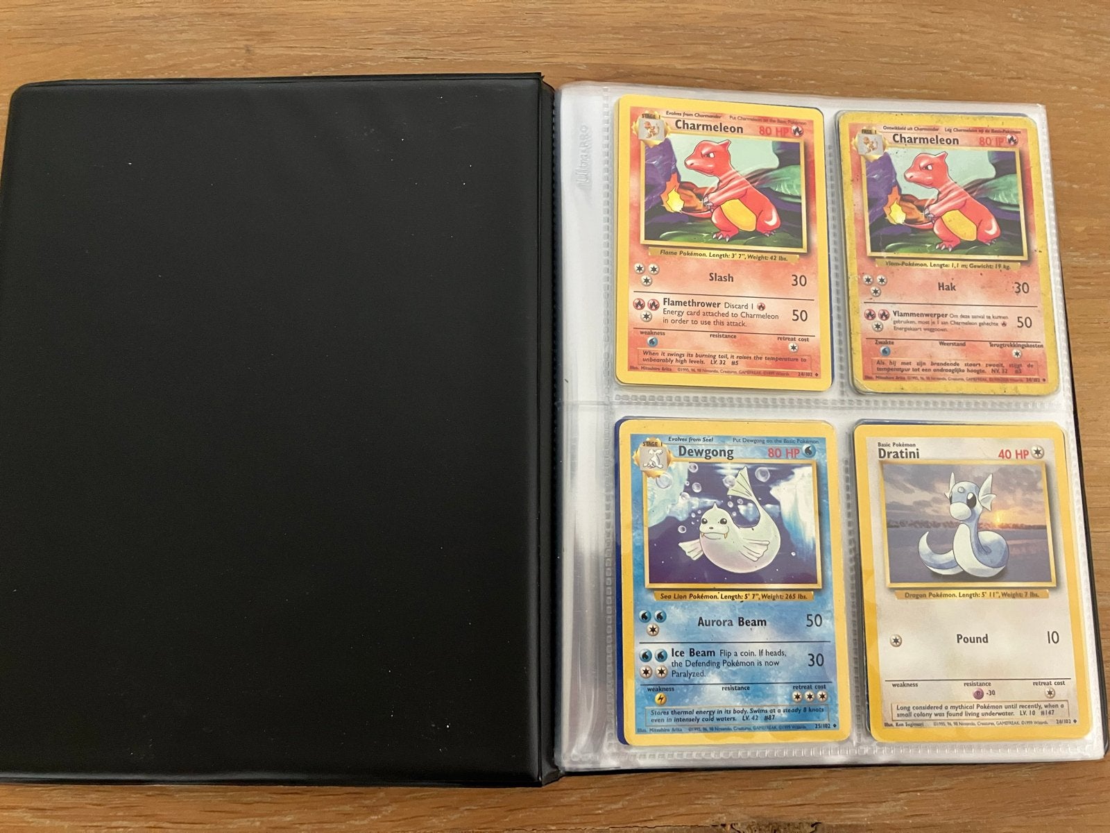 Pokémon Base / Jungle / Fossil in Map, Ophalen of Verzenden, Gebruikt, Meerdere kaarten