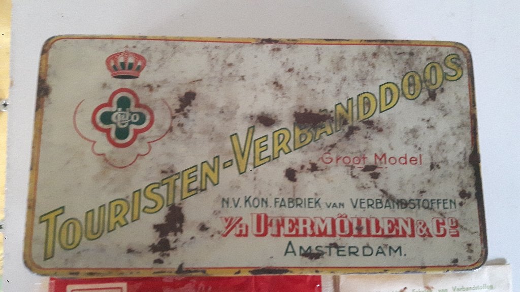 Vintage verbanddoos touristen Utermöhlen & co, Verzamelen, Ophalen of Verzenden, Gebruikt