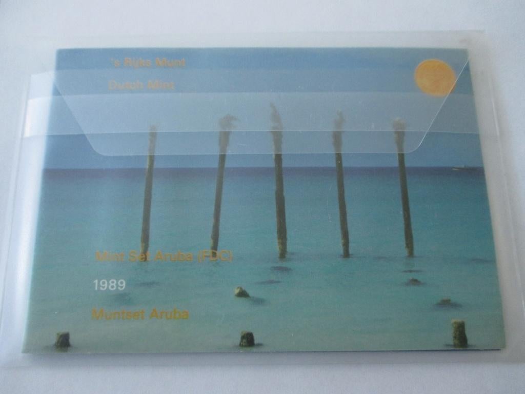 Aruba jaarset 1989 fdc, Ophalen of Verzenden, Koningin Beatrix, Overige waardes, Setje