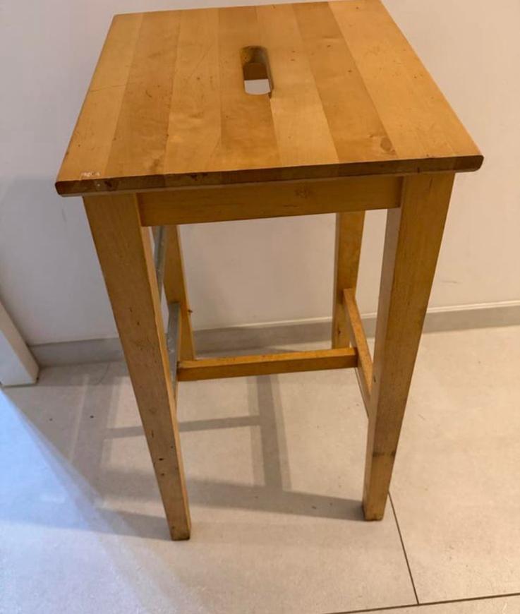 IKEA Bosse barkruk van hout, Ophalen of Verzenden, Gebruikt, Hout
