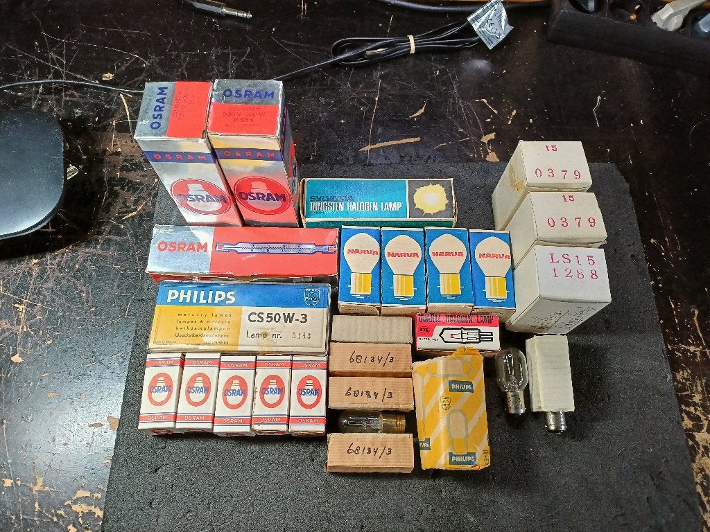 Oude gloeilampjes 6V 12V 220V Narva Osram Philips, Ophalen of Verzenden, Zo goed als nieuw