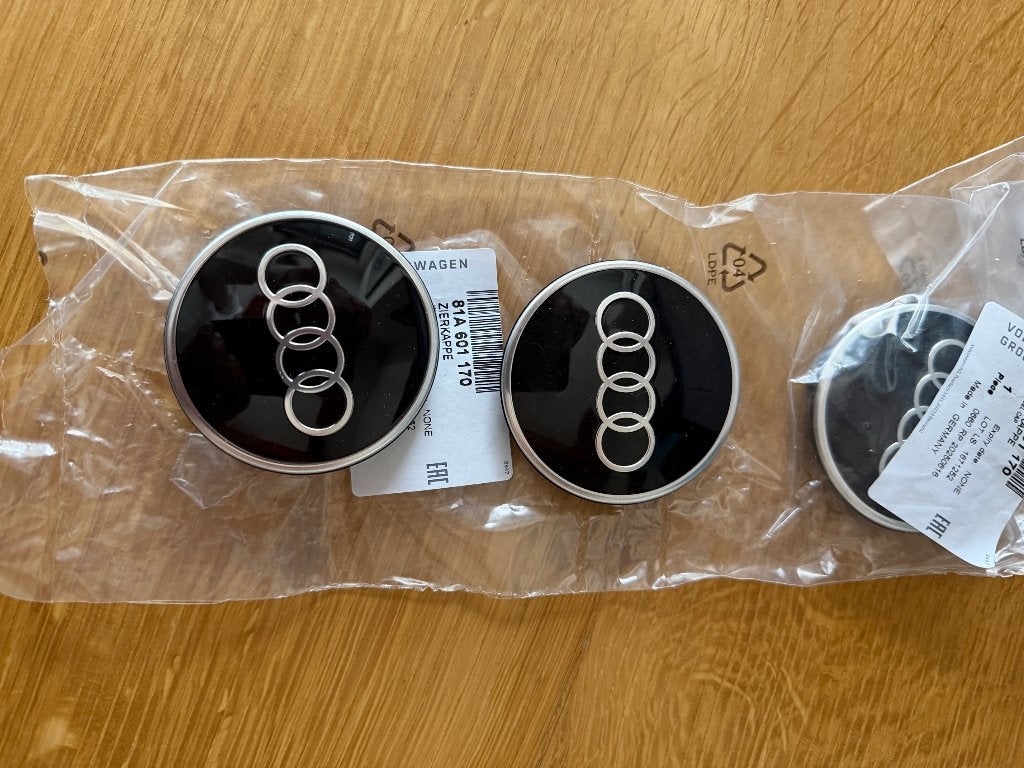Audi Naafdoppen 4 stuks, Ophalen of Verzenden, Nieuw