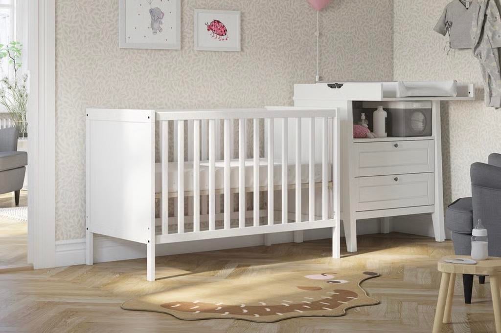 IKEA Sundvig babybed / peuterbed wit, Kinderen en Baby's, Babywiegjes en Ledikanten, Ophalen of Verzenden, Gebruikt, Ledikant