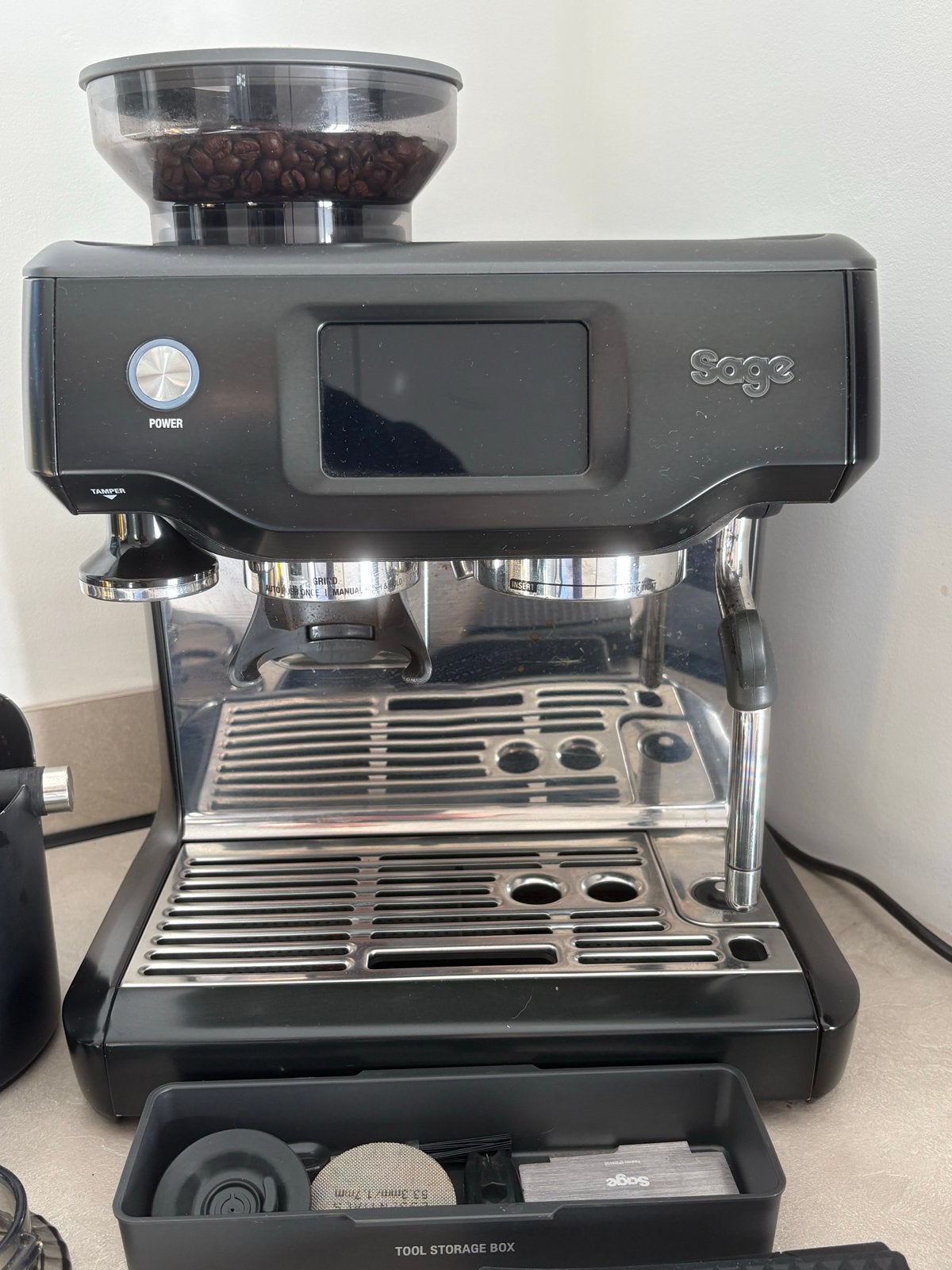 Sage Barista Touch espressomachine met originele doos, Ophalen, Afneembaar waterreservoir, Espresso apparaat, 10 kopjes of meer