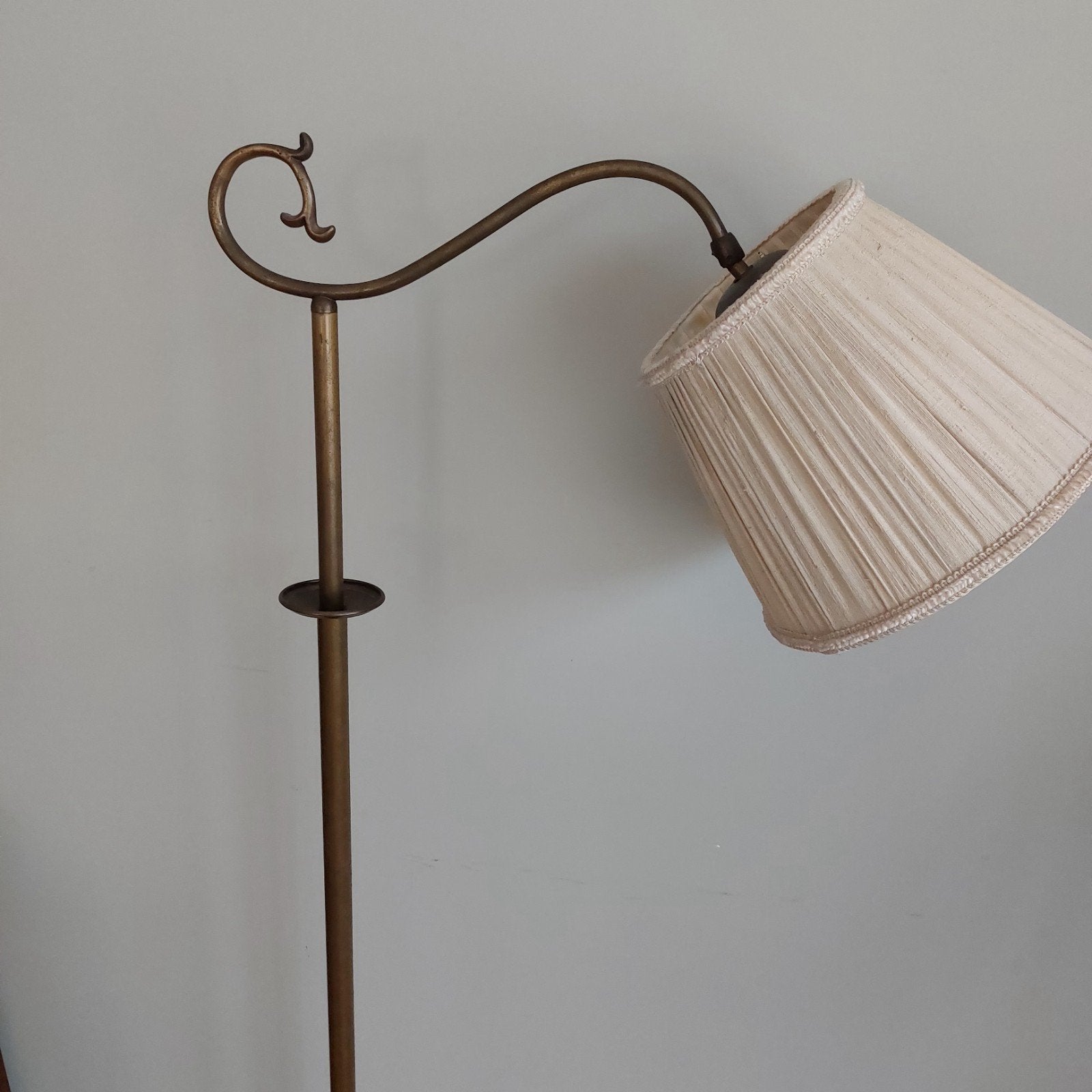 Zweedse Art Deco Messing Leeslamp - Opnieuw Bedraad, Antiek en Kunst, Antiek | Lampen, Ophalen
