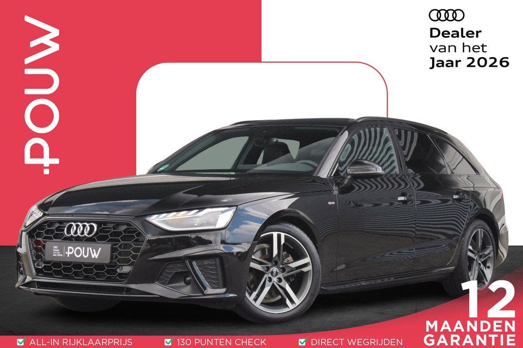 Audi A4 Avant 35 TFSI 150pk S-tronic S edition Competition |, 12 maanden, Gebruikt, 4 cilinders, Zwart