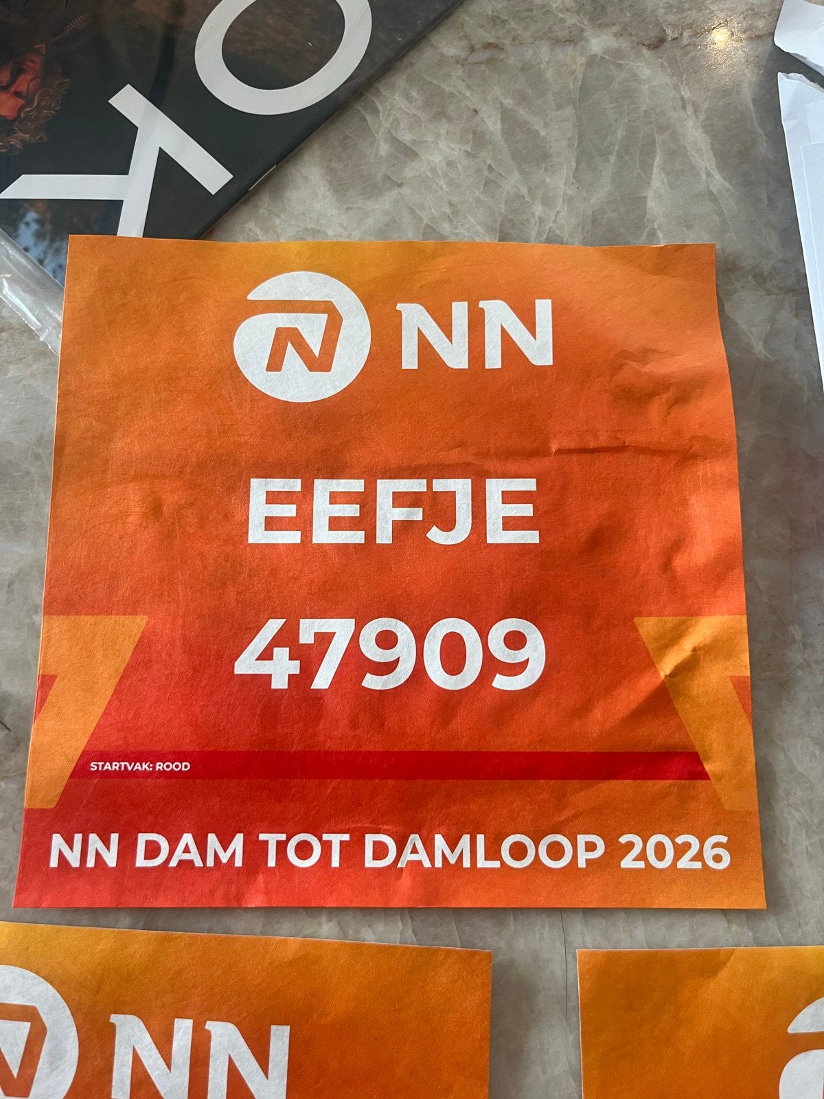 3 x Startbewijzen  dam tot dam loop 2026, Ophalen of Verzenden