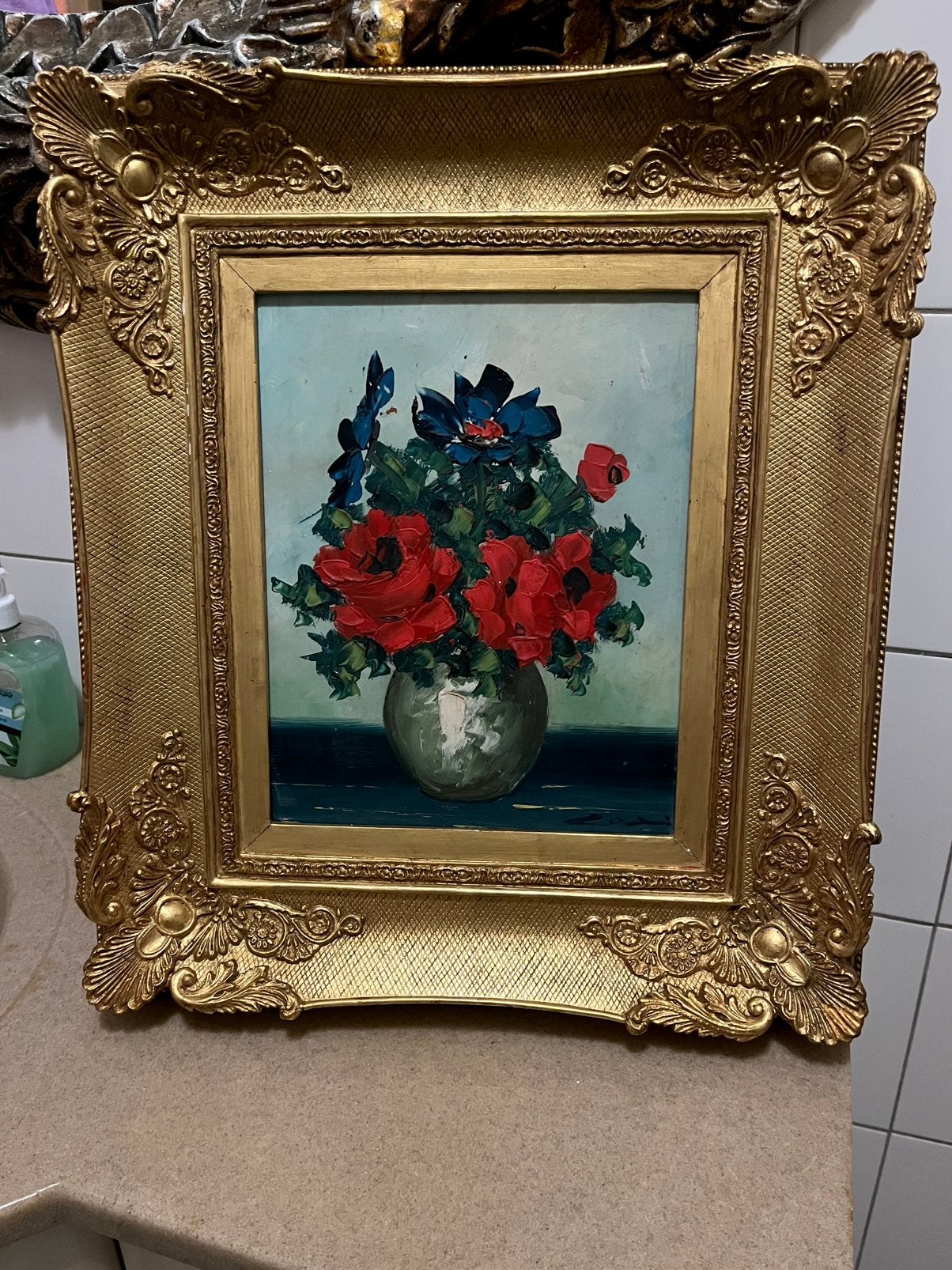 Oud olieverf bloemen stilleven schilderij, Antiek en Kunst, Kunst | Schilderijen | Klassiek, Ophalen