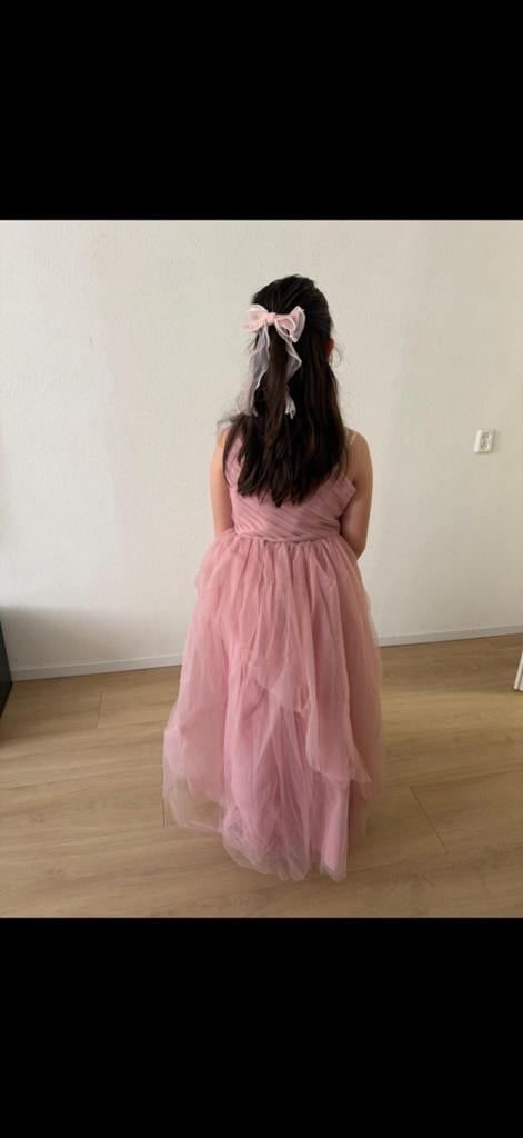 Feestjurk meisjes roze kleur, Ophalen of Verzenden, Zo goed als nieuw, Meisje, Jurk of Rok