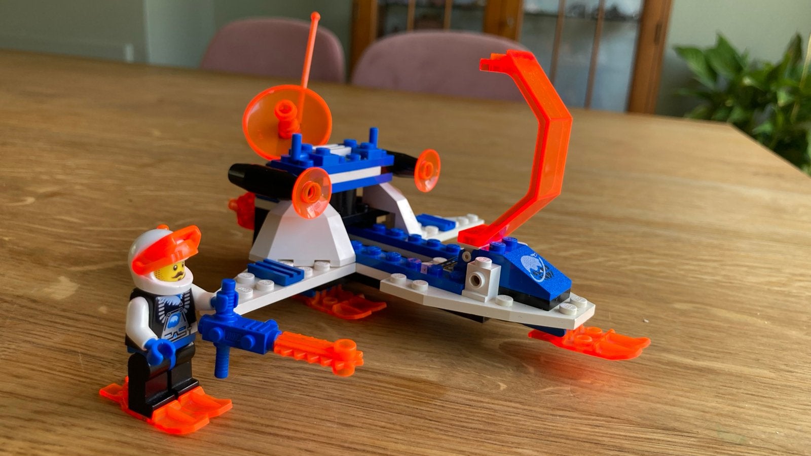 Vintage LEGO set 6879: Space Patrol Cruiser met minifiguur, Gebruikt, Lego, Ophalen of Verzenden, Space