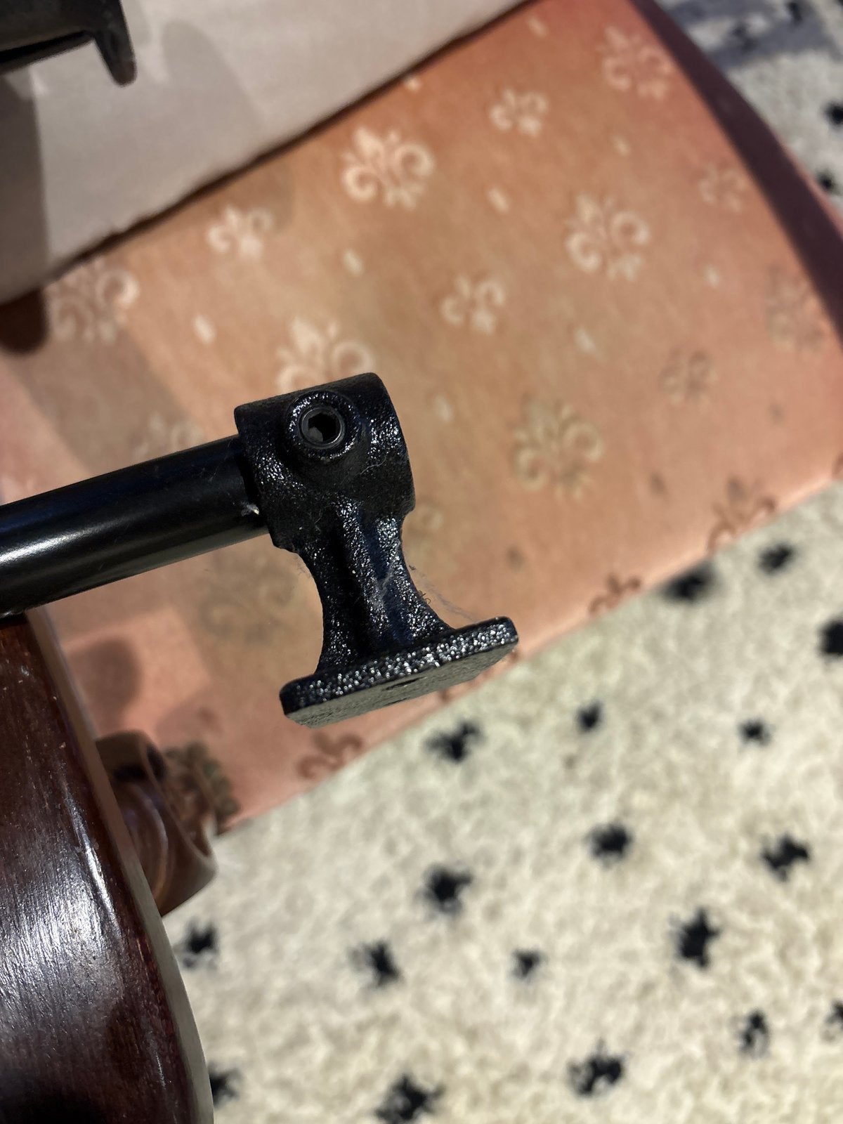 Zwarte metalen stangen voor kledingrek of decoratie, Huis en Inrichting, Ophalen, Metaal, Industrieel, Gebruikt