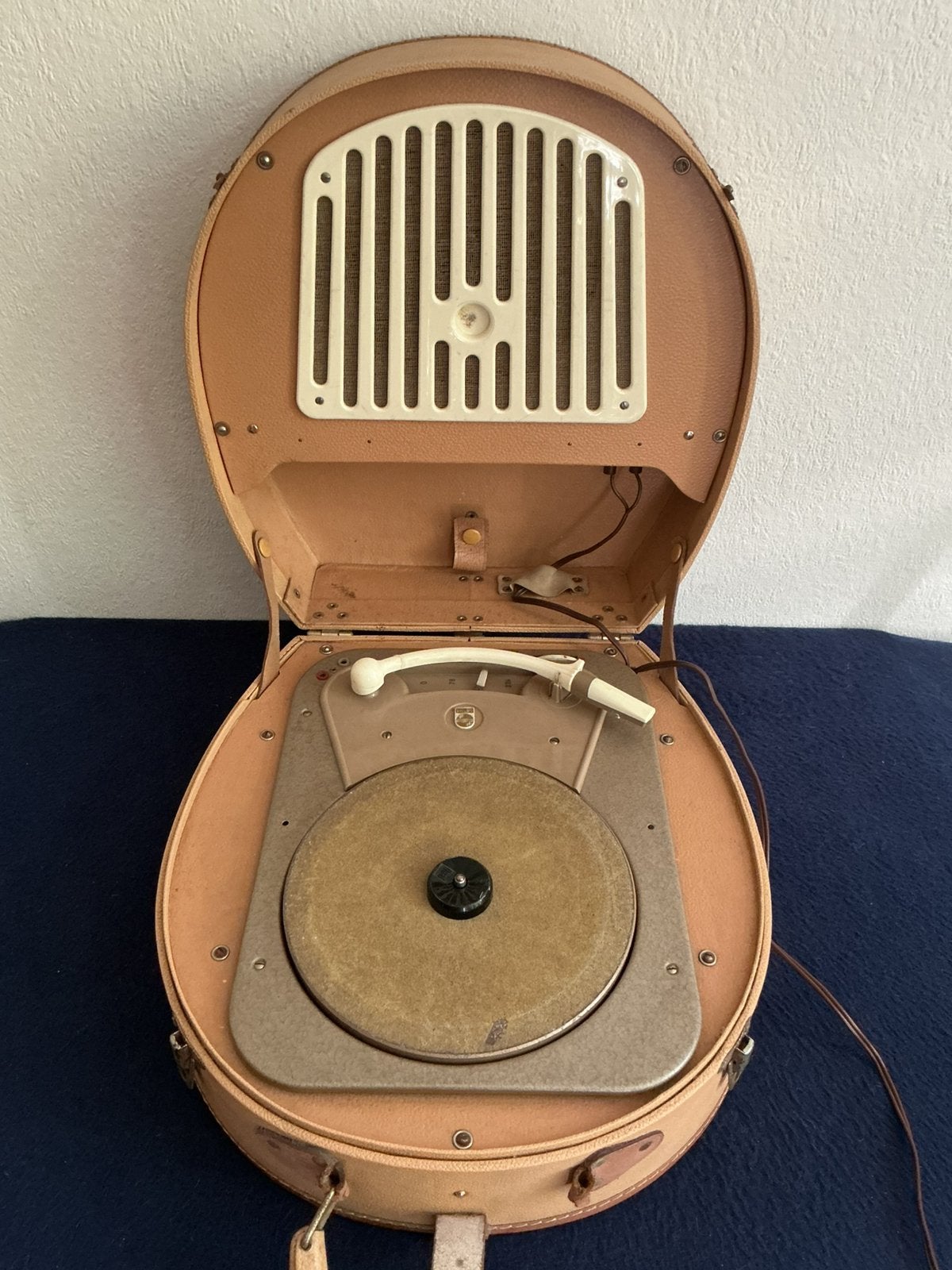 vintage Philips pick-up 1954 (lees de tekst svp.), Ophalen of Verzenden, Gebruikt, Platenspeler, Philips