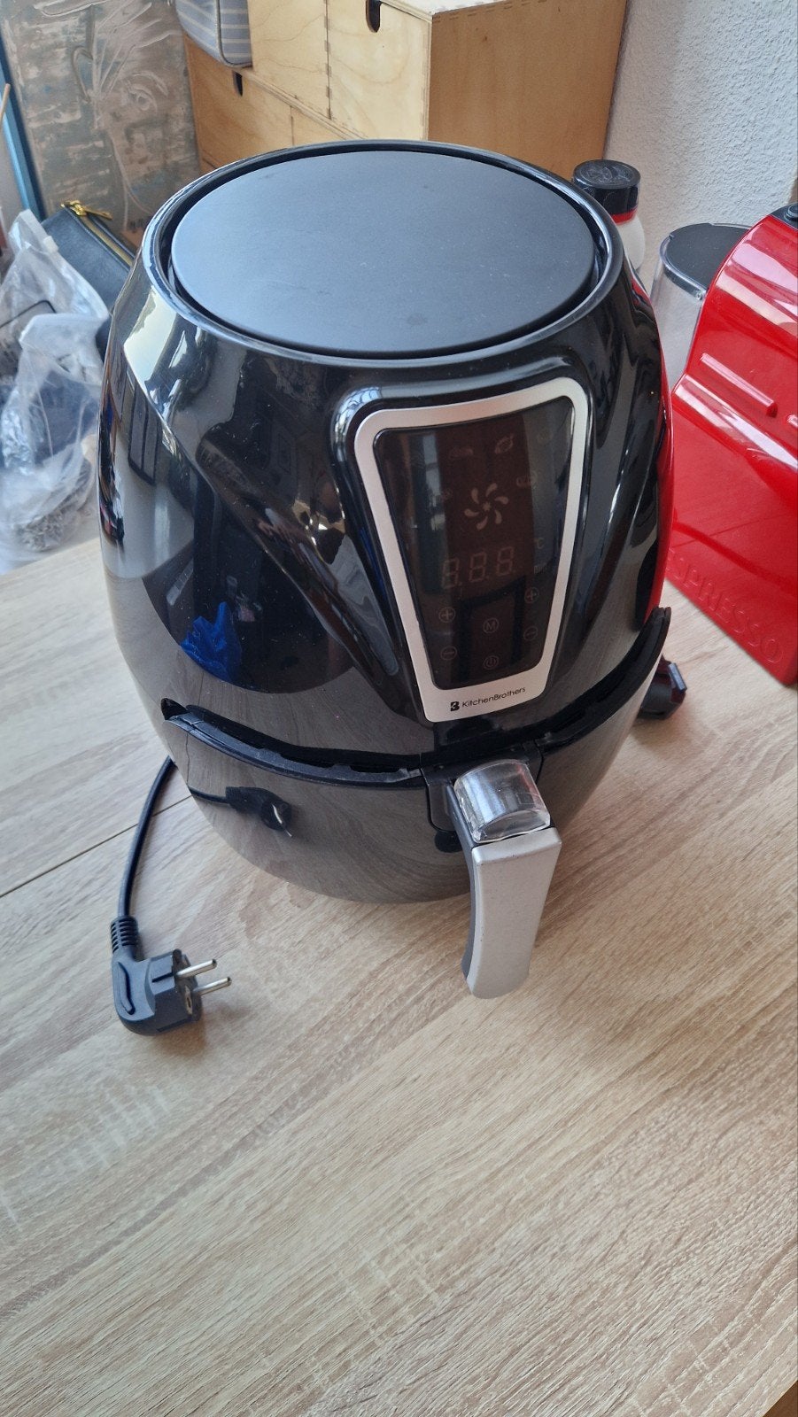 KitchenBrothers Mini Airfryer - 3,5L - 1300W - PFAS-Vrij, Witgoed en Apparatuur, Ophalen
