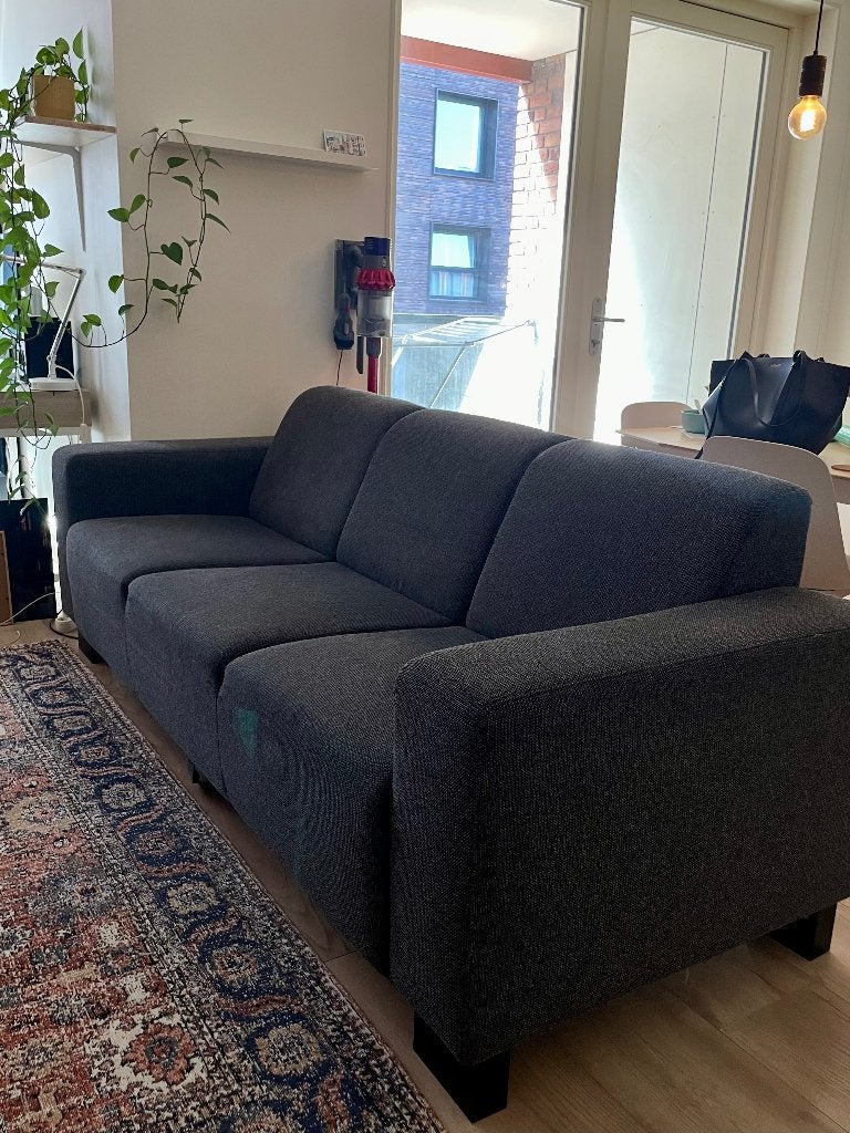 Bank Pronto wonen model Alpa antraciet 3-zits, Ophalen, Gebruikt, Driepersoons, 75 tot 100 cm