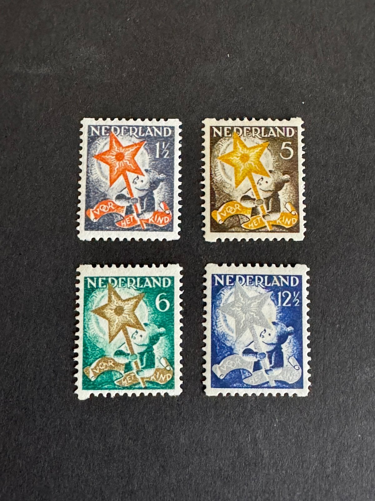 1933 Tweezijdige roltanding NVPH nr R98-101 ongestempeld, Verzenden, T/m 1940