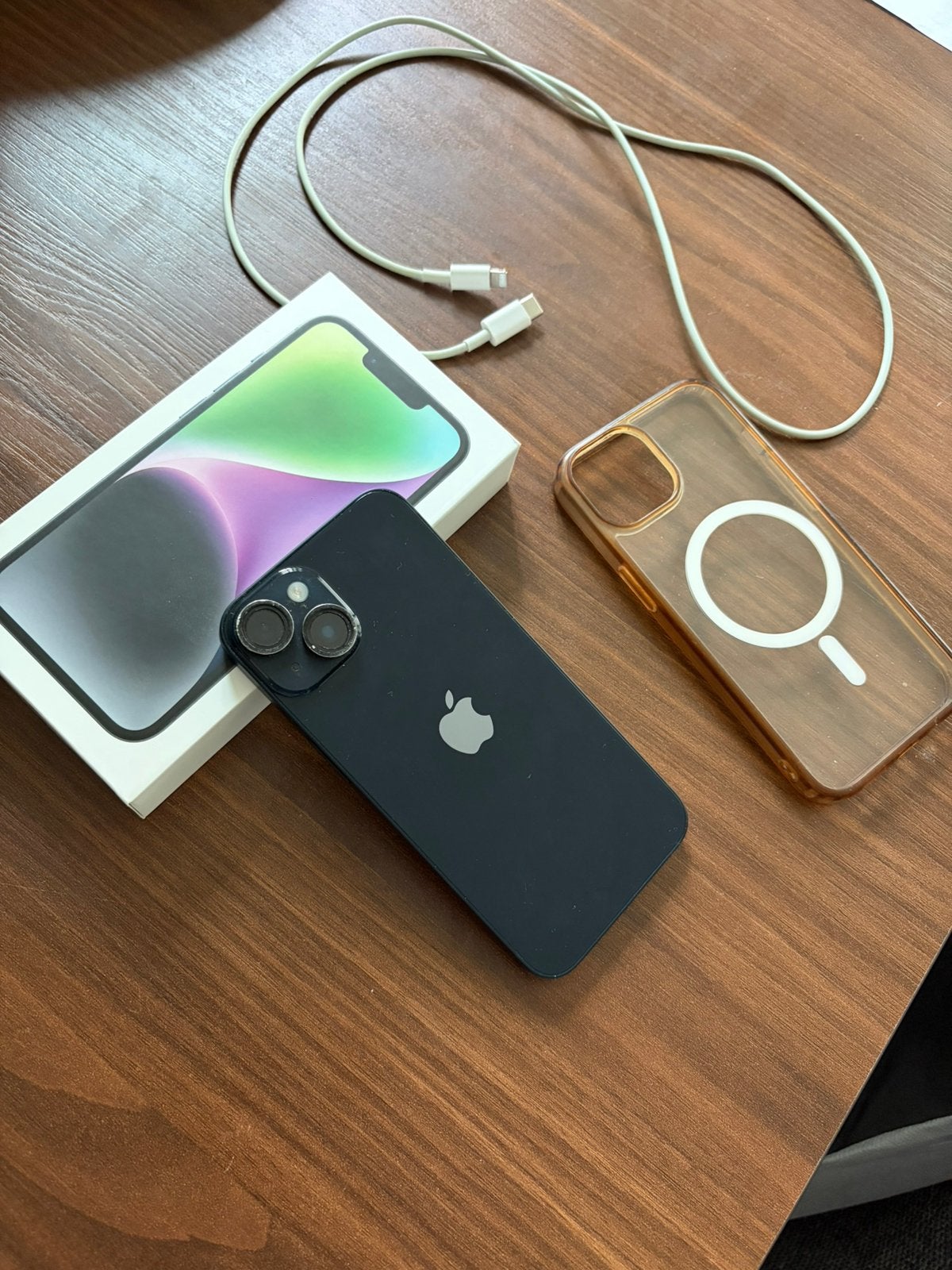 iPhone 14, midnight, 128gb, Telecommunicatie, Mobiele telefoons | Apple iPhone, Zwart, Ophalen of Verzenden, 84 %, Zonder simlock