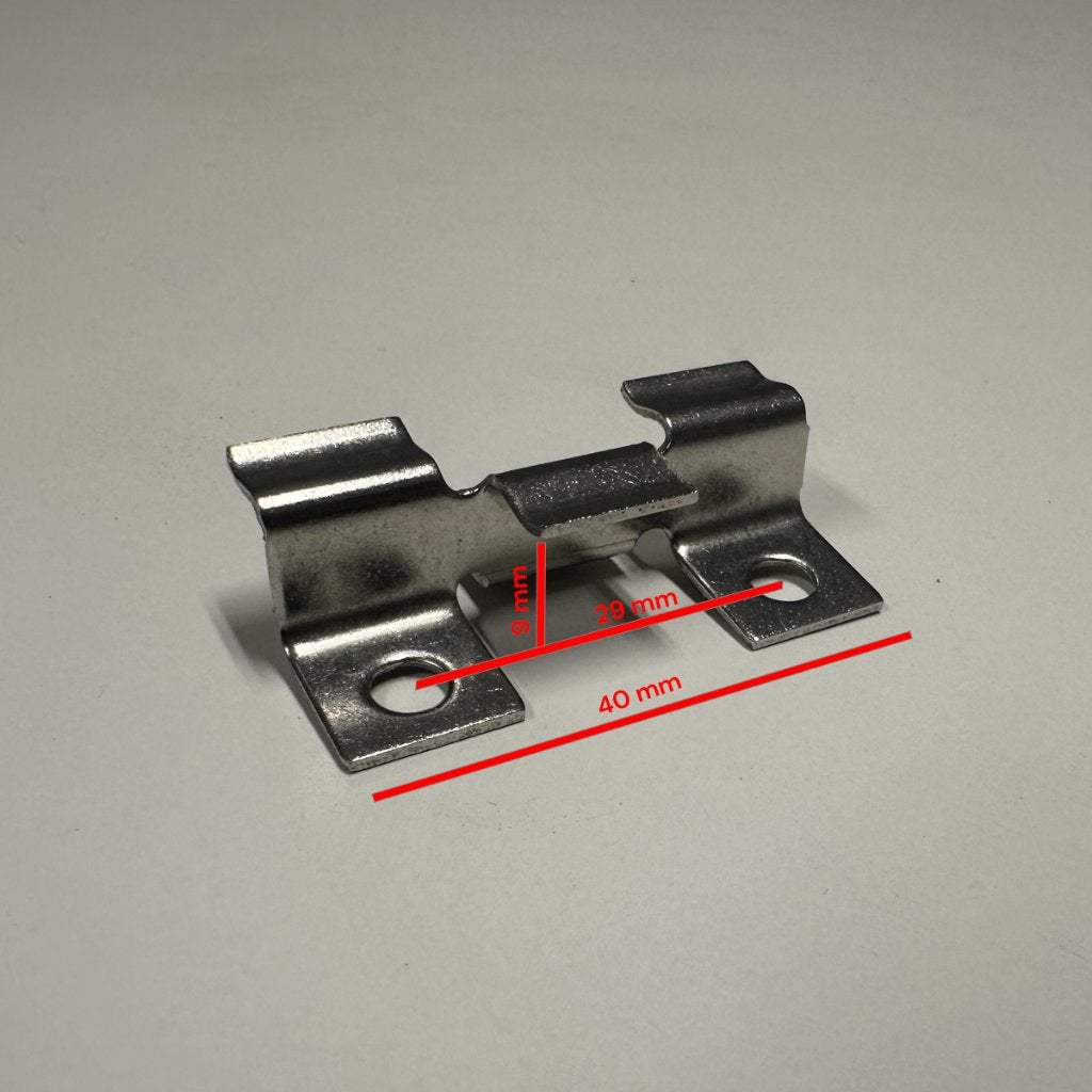RVS Montageclips Composiet Vlonderplanken - 100 st. per zak, Info@compoziet.com, Overige materialen, Compoziet B.V., Vlotbrugweg 19a