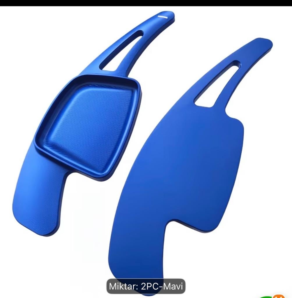Blauwe schakelflippers voor auto - 2 stuks audi A4-Q5-Q3, Auto diversen, Tuning en Styling, Ophalen of Verzenden