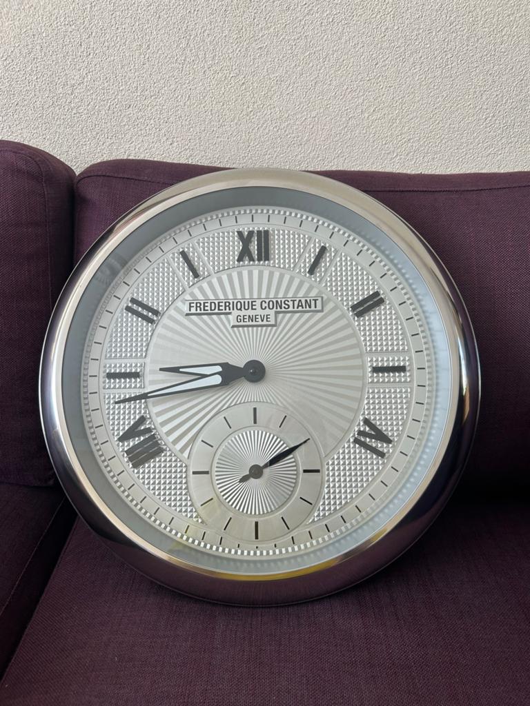 Frederique Constant orginele Wandklok 50cm - Luxe Design, Ophalen of Verzenden, Zo goed als nieuw, Wandklok