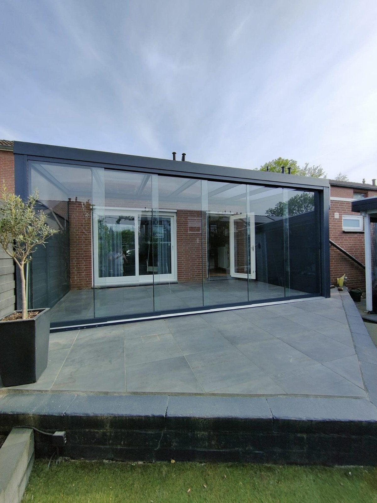 terrasoverkapping veranda schuifdeuren, Tuin en Terras, Sham veranda, Info@shamveranda.nl, Nieuw, Ophalen of Verzenden