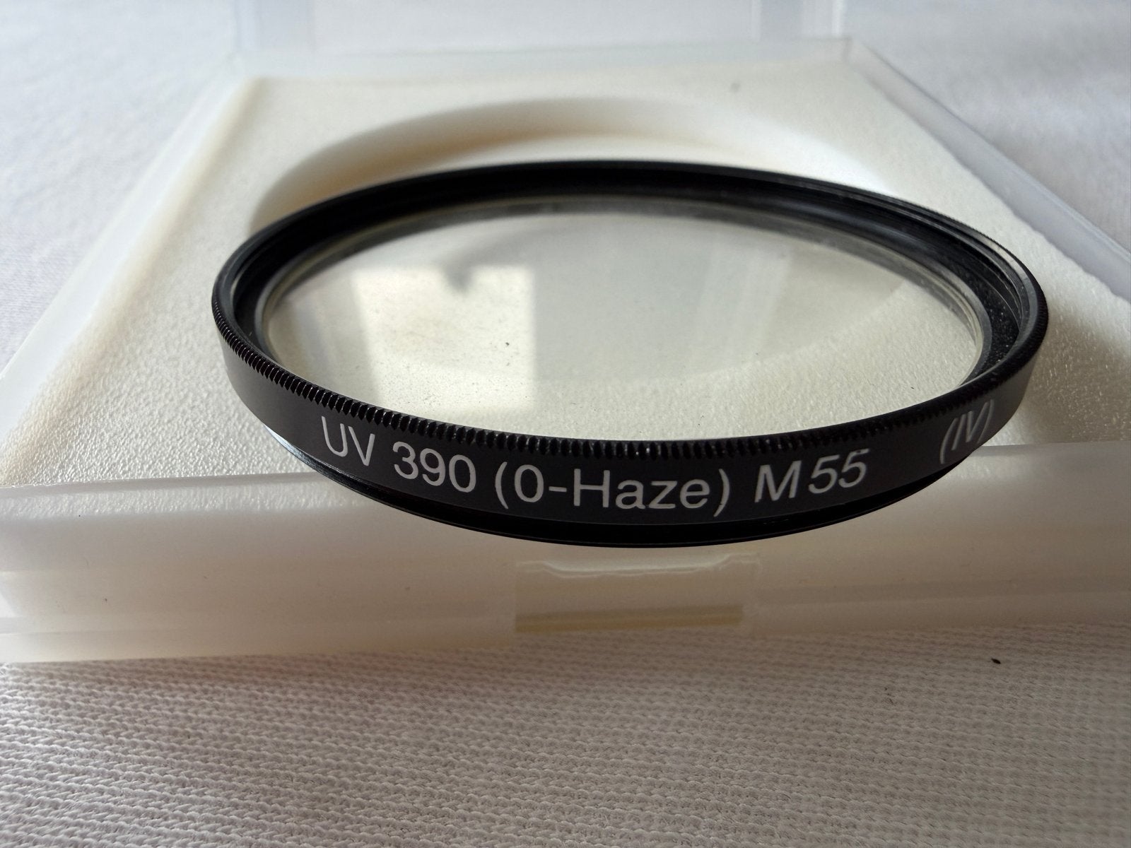 Nieuw Hama UV 390 (O-Haze) M55 filter - 55mm, Inclusief opbergcase, Ophalen of Verzenden, Hama, 50 tot 60 mm