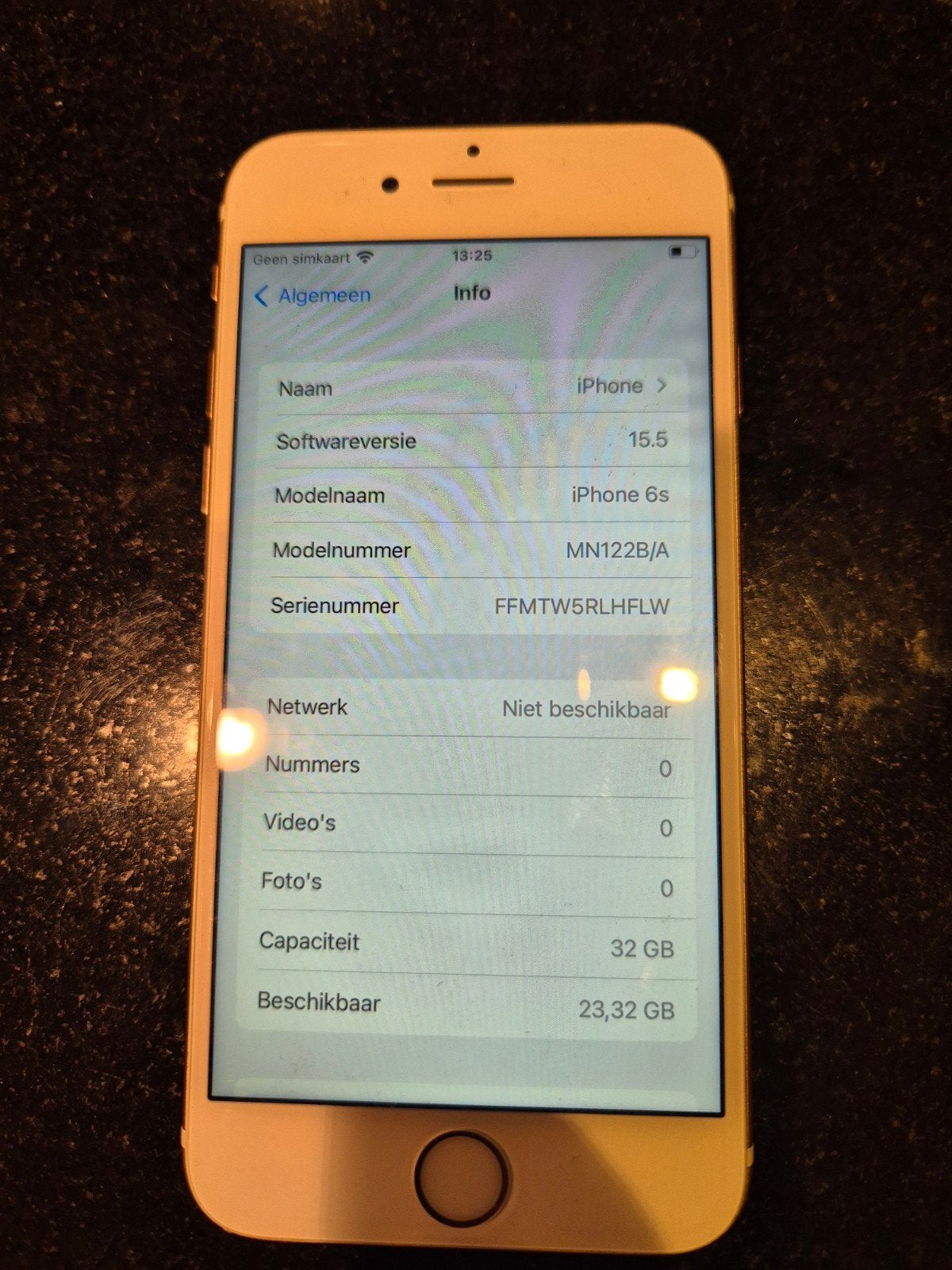 iPhone 6S 32GB Roségoud - Batterij 92%, Gebruikt, 32 GB, Ophalen of Verzenden, Zonder abonnement