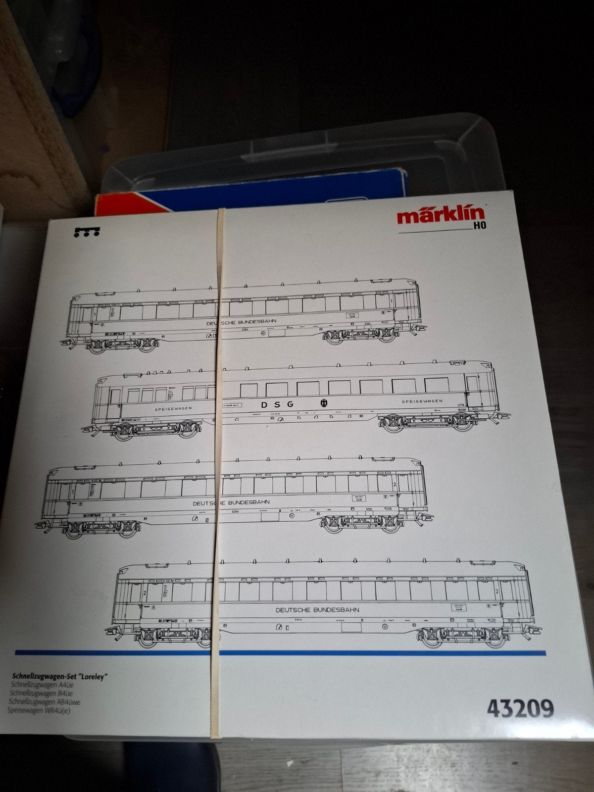Märklin H0 Sneltreinwagen-Set "Loreley" 43209, Wisselstroom, Wagon, Ophalen of Verzenden, Zo goed als nieuw