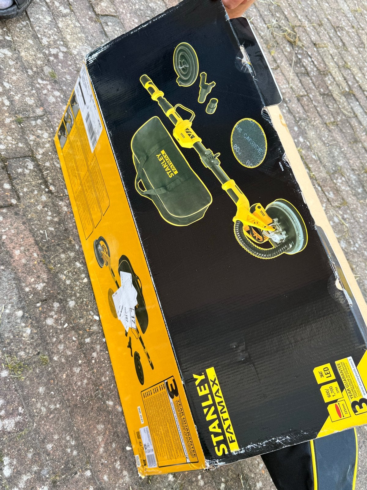 Stanley SFMEE500S Langnek schuurmachine, Ophalen, Zo goed als nieuw, 600 tot 1200 watt, Overige typen