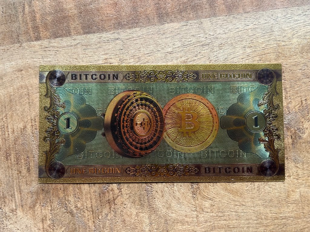 1 Bitcoin biljet, Ophalen of Verzenden, Vóór koninkrijk
