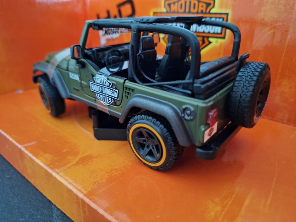 Jeep Wrangler Rubicon Harley-Davidson Schaal 1:24, Maisto, Auto, Nieuw, Ophalen of Verzenden