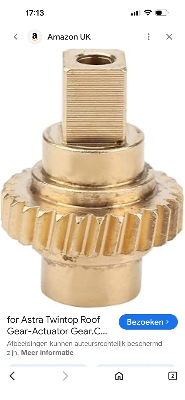 Dakmechanisme tandwiel voor Opel Astra TwinTop, Ophalen of Verzenden, Nieuw, Opel