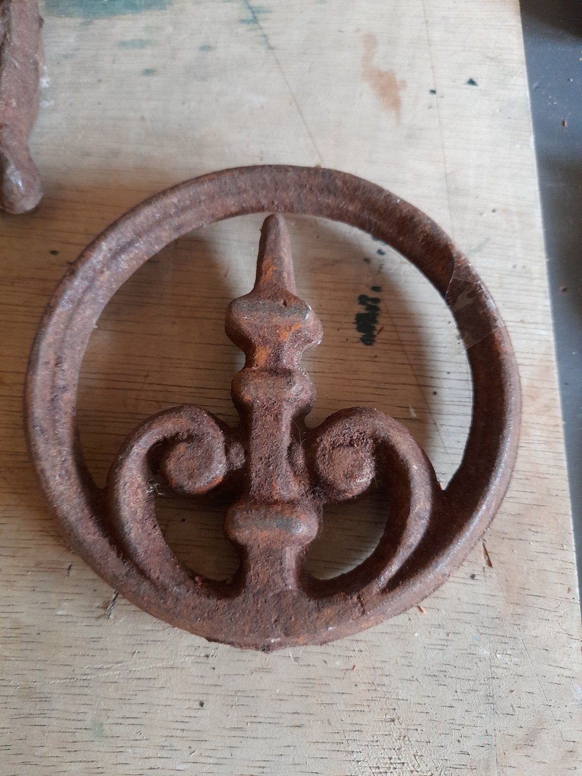 4X Decoratieve gietijzeren ornamenten, Ophalen of Verzenden