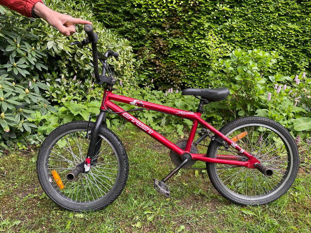 Twee BMX fietsen te koop (samen of afzonderlijk), Ophalen, Staal, Velgrem, Btwin