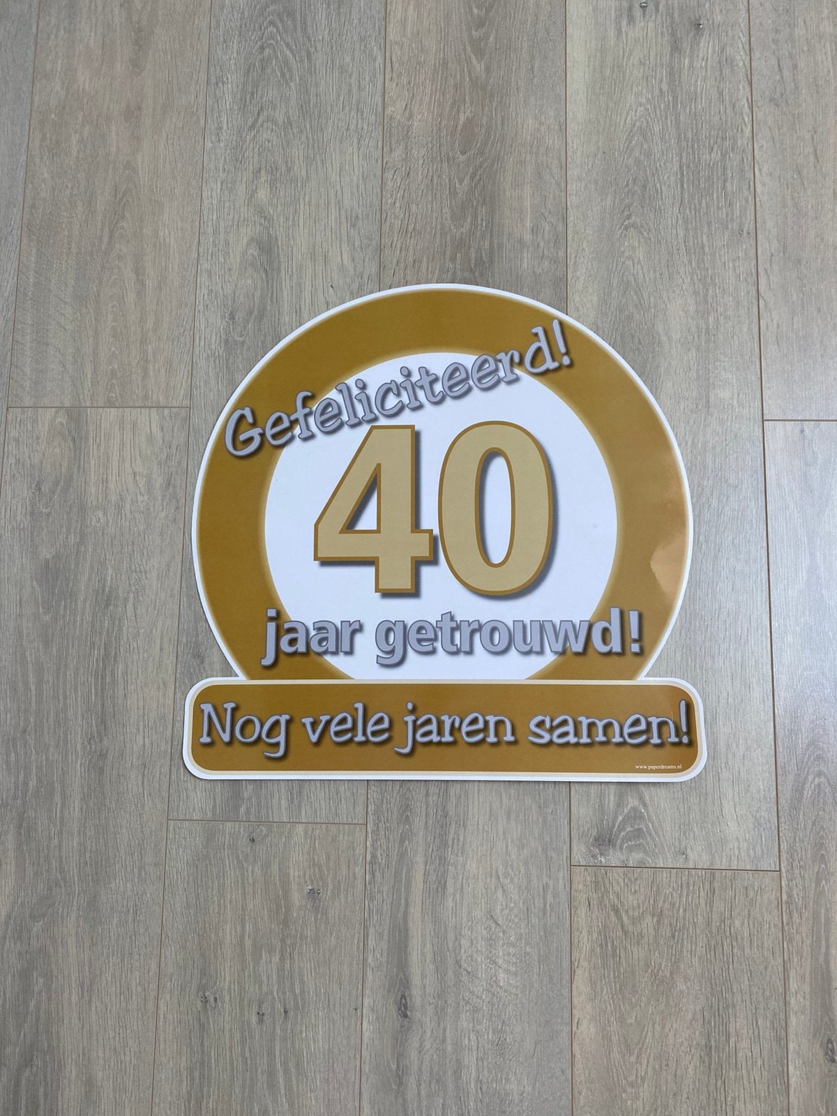 40 jaar getrouwd, Hobby en Vrije tijd, Ophalen of Verzenden, Versiering, Verjaardag