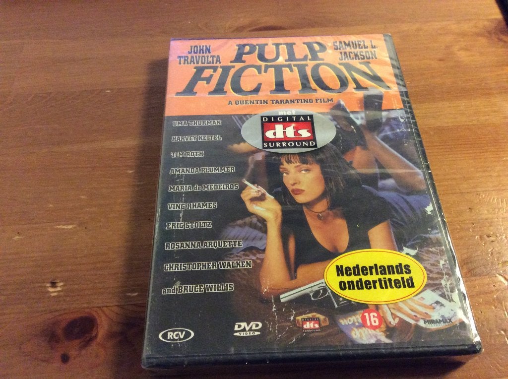 Pulp Fiction dvd, nieuw in folie, Vanaf 16 jaar, Ophalen of Verzenden, Nieuw in verpakking, Maffia en Misdaad