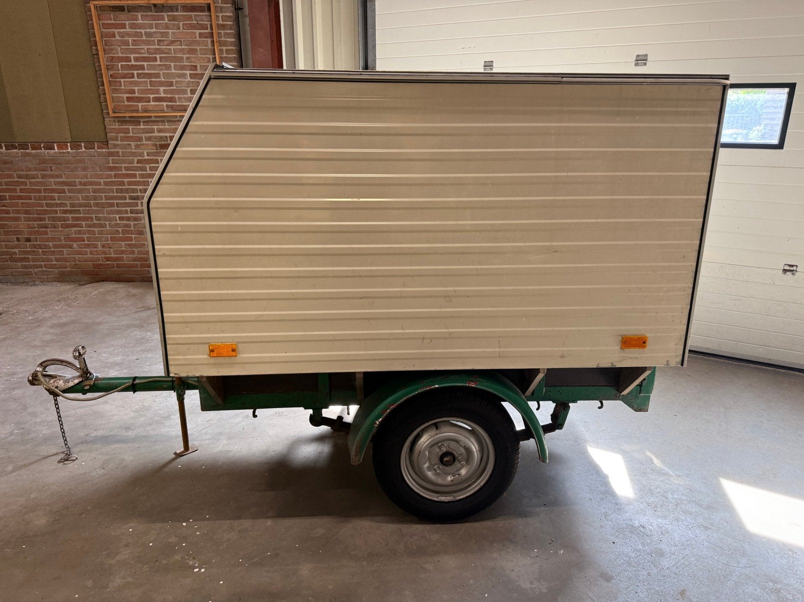 Aanhanger Gesloten Caravan Opbouw Dichte Aanhangwagen, Ophalen
