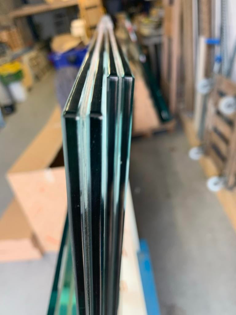 Gehard + gelaagd ruit 283 x 103,5 cm, dikte 8.4.8, Doe-het-zelf en Verbouw, Glas en Ramen, Ophalen, Nieuw, 160 cm of meer, Glasplaat