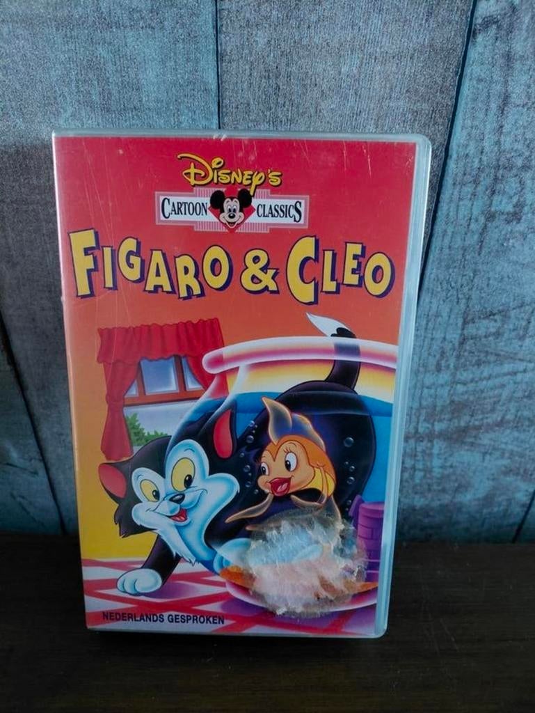 Disney Cartoon Classics Figaro & Cleo videoband, Alle leeftijden, Ophalen of Verzenden, Gebruikt
