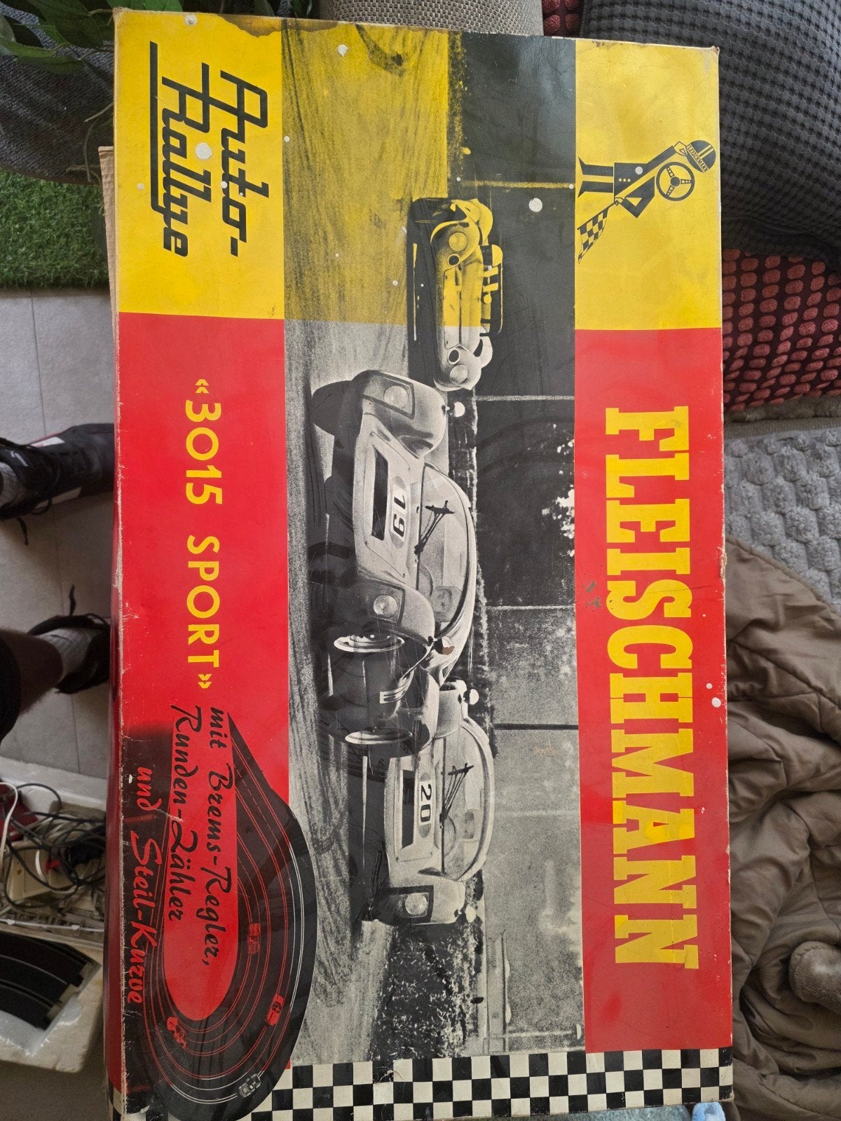 Fleischmann 3015 Sport Auto-Rallye met Go-Cart, Fleischmann, Ophalen of Verzenden, Elektrisch, Racebaan