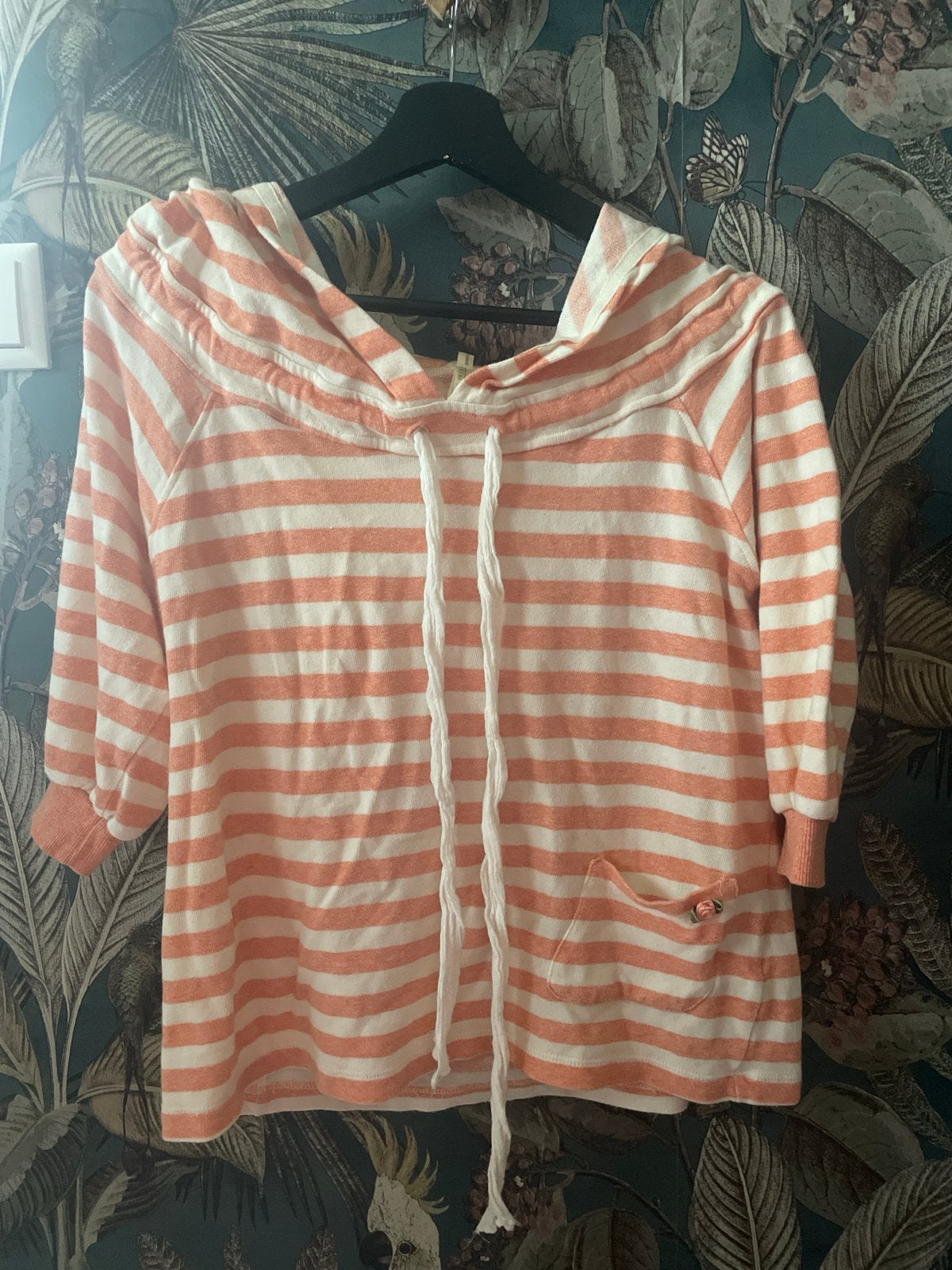Isla Ibiza Bonita gestreepte hoodie maat S dames, Oranje, Ophalen of Verzenden, Korte mouw, Maat 36 (S)