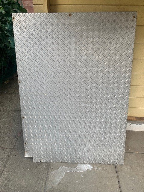 Traanplaat, Ophalen, Gebruikt, Aluminium