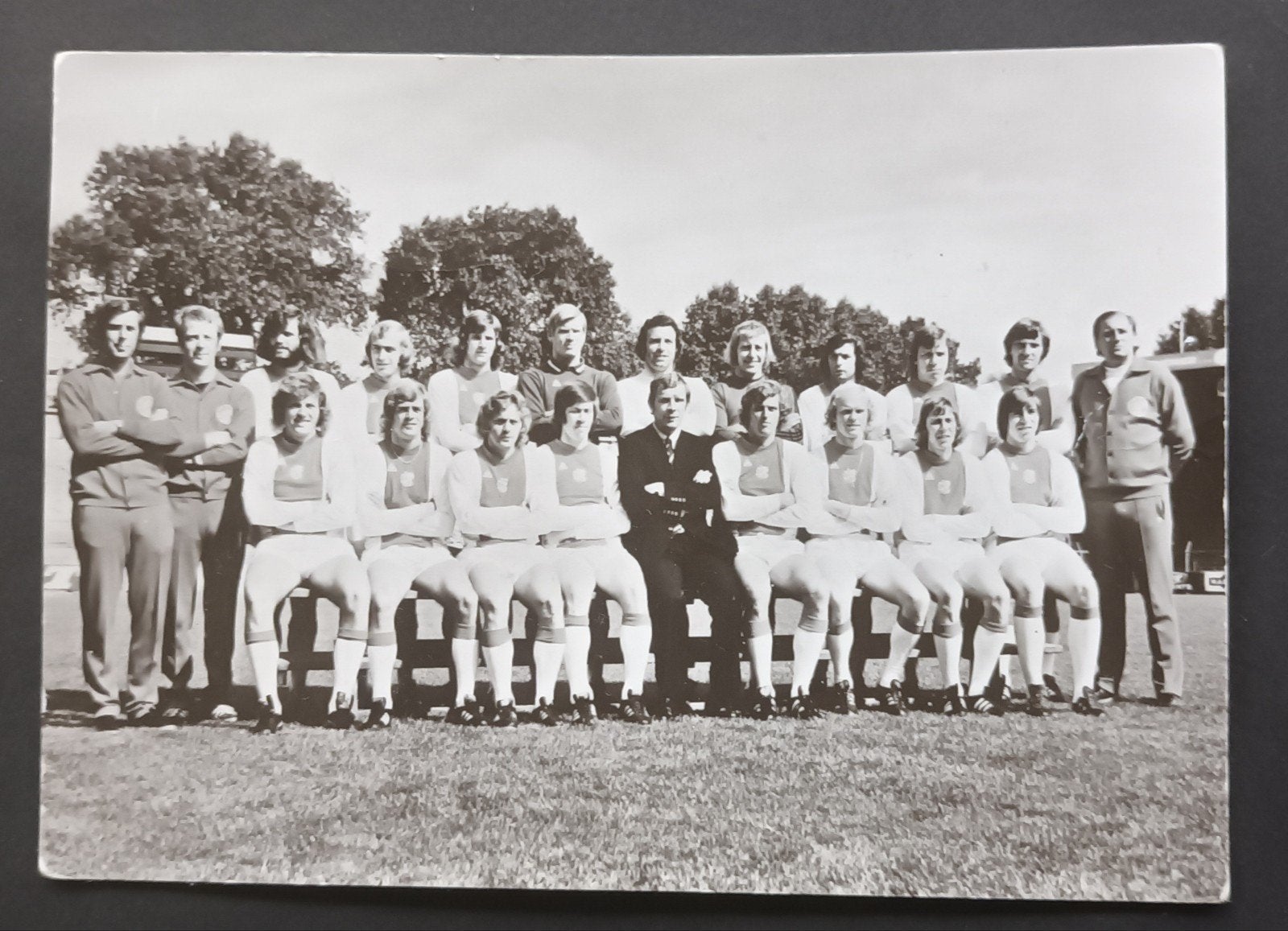 Zeldzame originele Ajax Elftalkaart Seizoen 1974-1975, Verzenden, Ajax