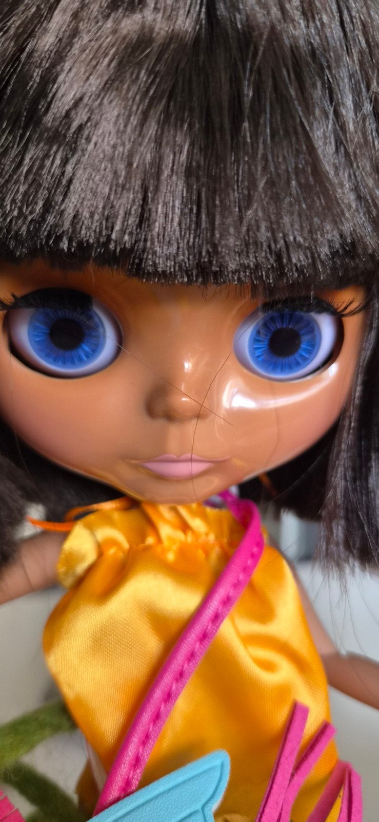Blythe pop met blauwe ogen en donker haar, Ophalen of Verzenden, Zo goed als nieuw, Pop